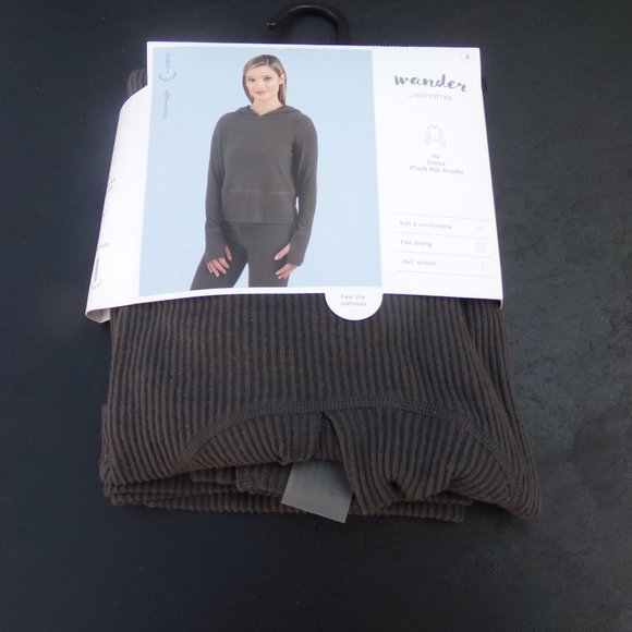 Wander by Hottotties Jenna Plush Ribbed Thermal Hoodie - Picture 2 of 2